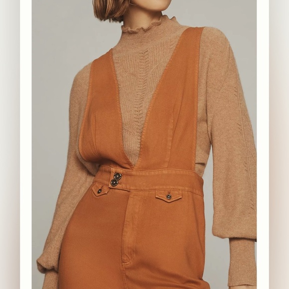 Pilcro Deep-V Jumpsuit Mango - Picture 3 of 12